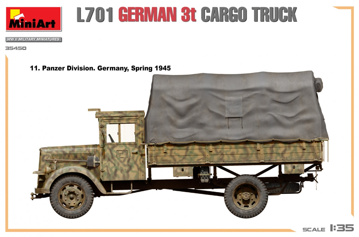 Miniart 35450 L701 GERMAN 3T CARGO TRUCK 1/35 – image 15