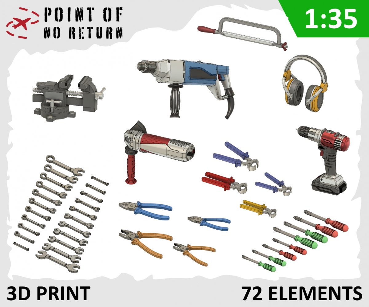 Point de non-retour 3522004 Outils d&amp;#39;atelier 1/35