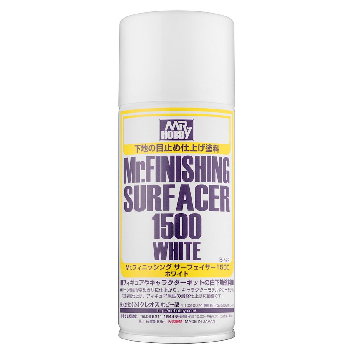 Mr.Hobby B-529 Mr.Finishing Surfacer 1500 White 170ml