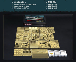 Flyhawk FH350125 USS Alabama BB-60 (for Trumpeter 05307) 1/350 – immagine 2