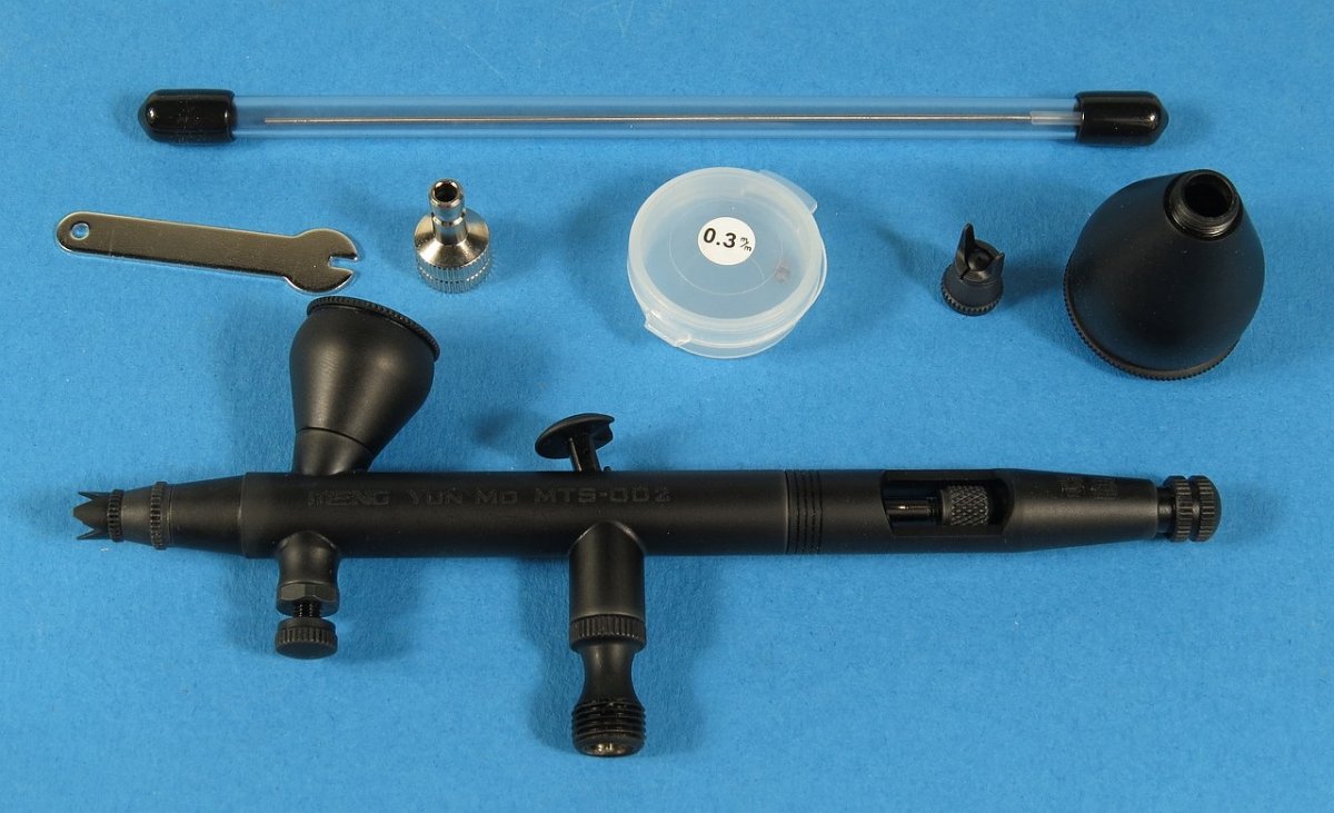 Meng Model MTS-002 Yun Mo 0.2/0.3mm High Precision Airbrush – imagen 3