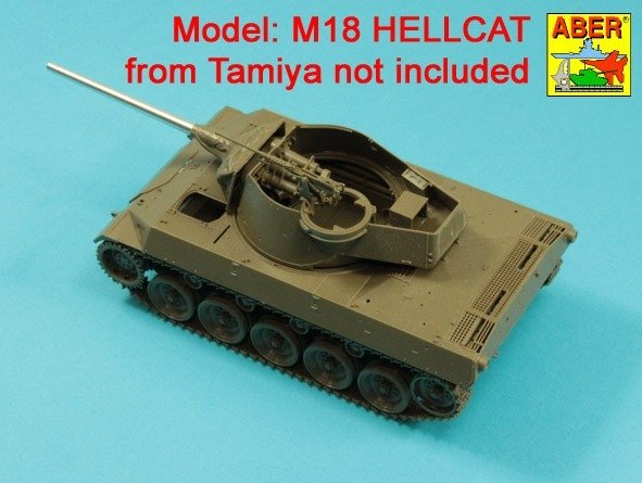 Aber 35L-325 Lufa 76mm M1A1 do działa pancernego M18 Helcat 1/35 – immagine 6