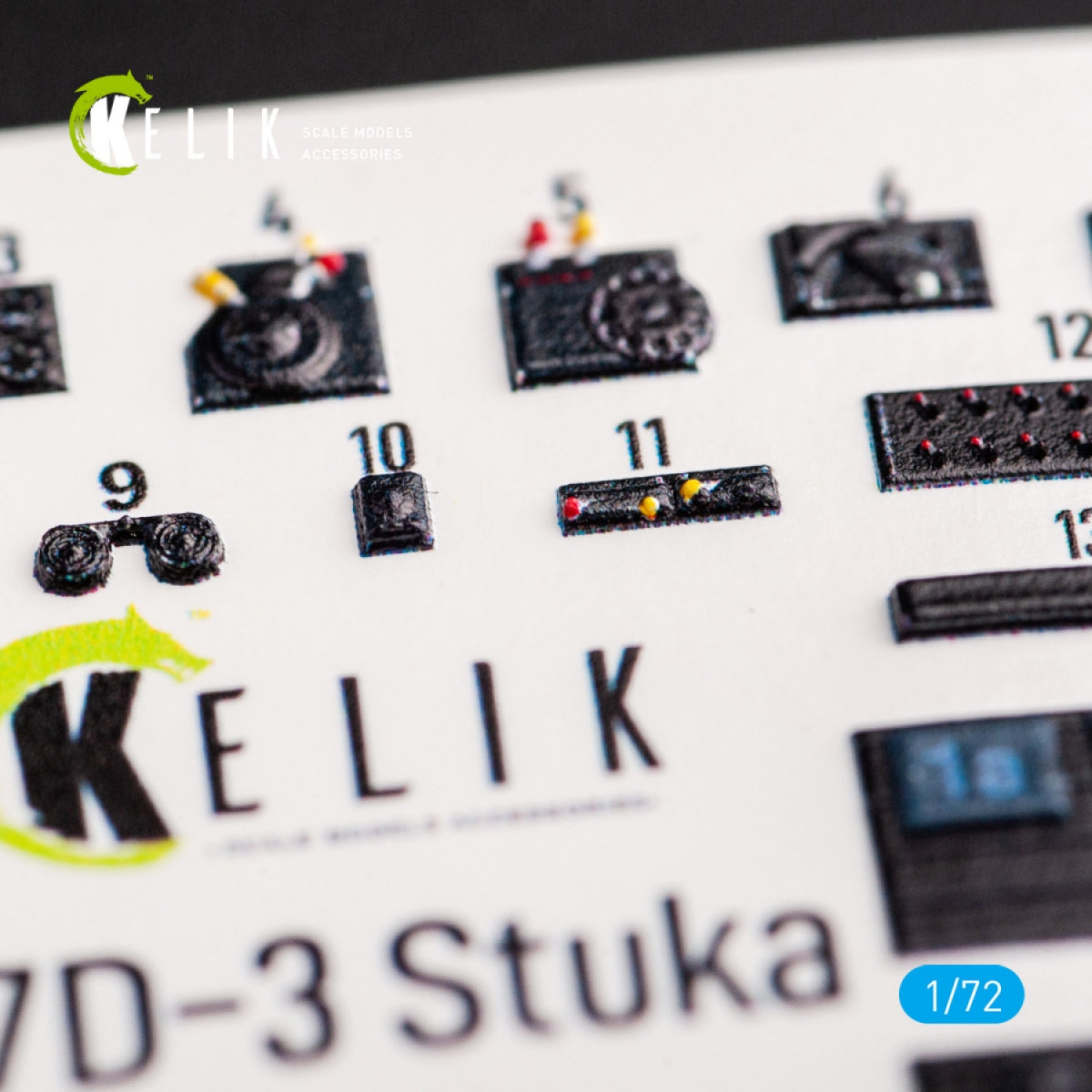 Kelik K72045 Junkers Ju 87D-3 Stuka - Interior 3D Decal for Special Hobby kit 1/72