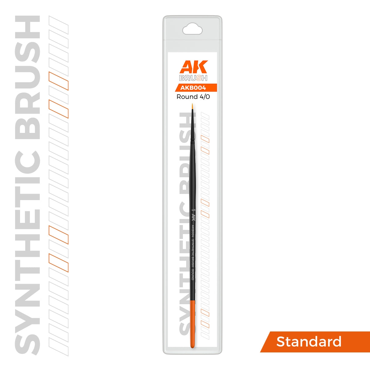AK Interactive AKB004 AK SYNTHETIC BRUSH – ROUND 4/0 – zdjęcie 2