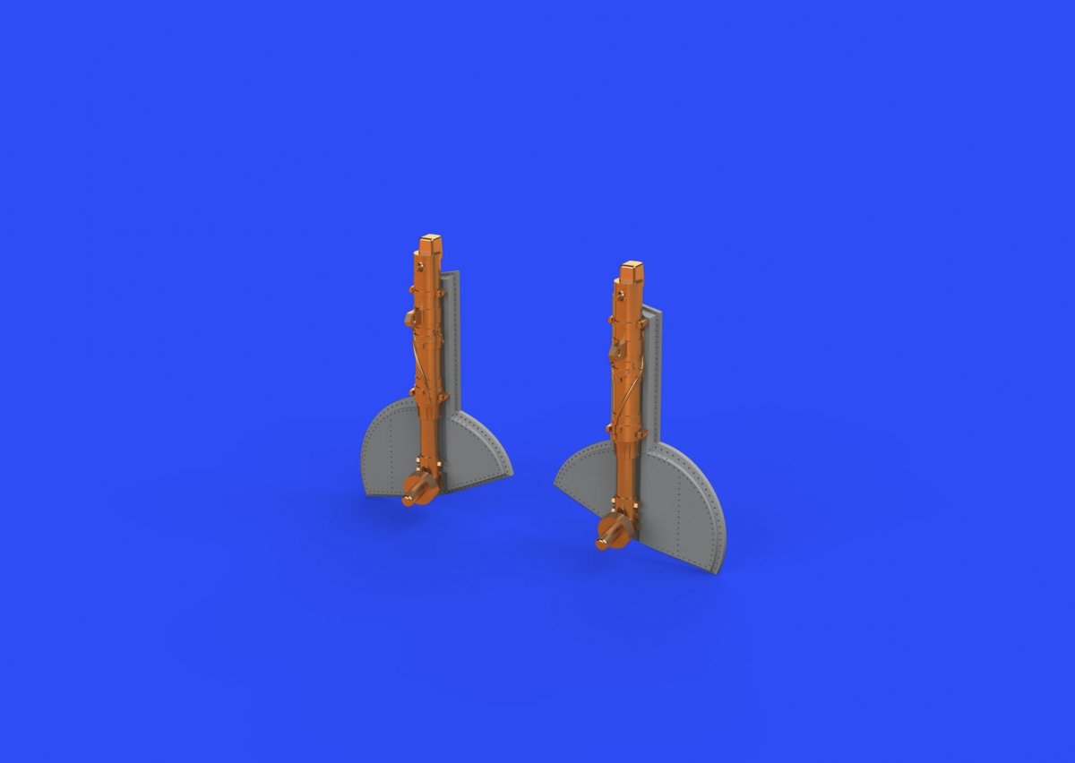Eduard 648589 Spitfire Mk. I undercarriage legs BRONZE 1/48 EDUARD – immagine 2