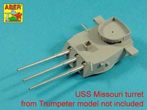 Aber 200L-01 Main Armament for US battleship Iova or Missouri 406mm x9, 127mm x20 1/200 – Bild 3
