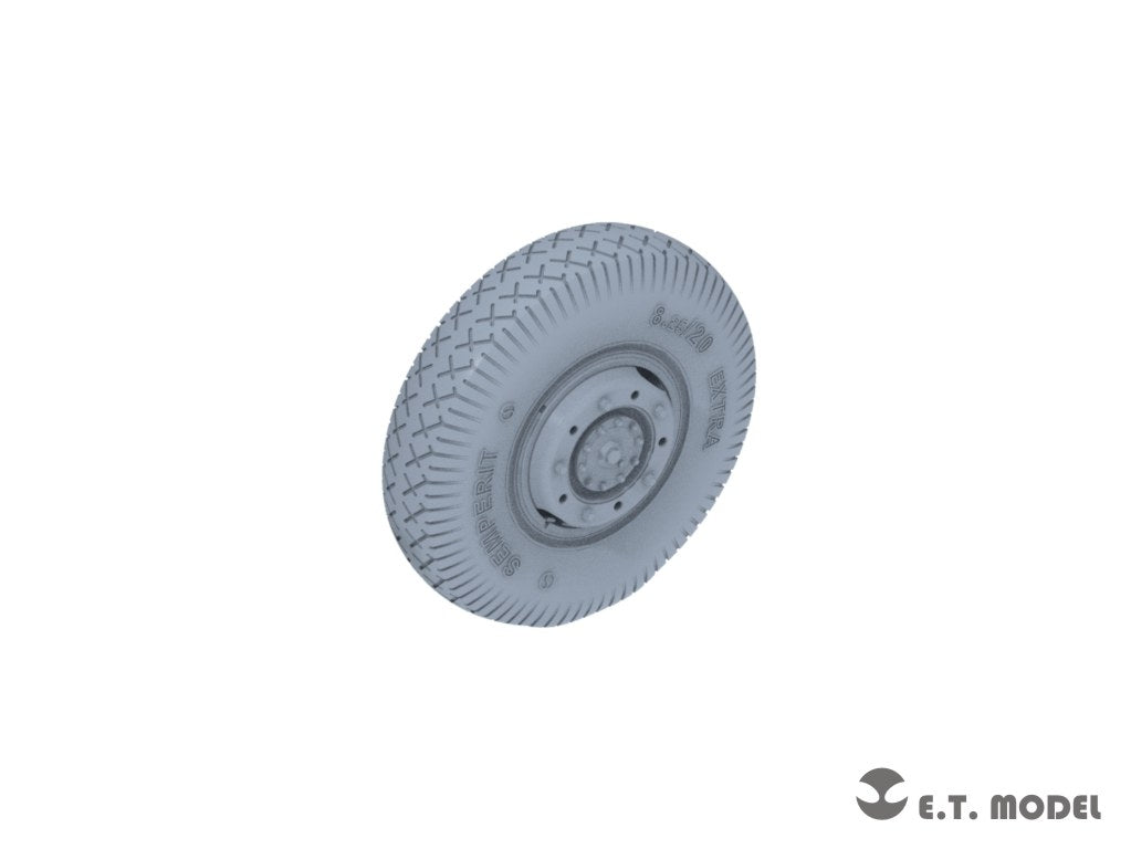 ET Model P35-107 WWII German Sd.Kfz.234 Large Diameter Weighted Wheels Type.7 1/35 – image 4