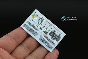Quinta Studio QDS+48409 Su-17UM3 3D-Printed &amp; coloured Interior on decal paper (Hobby Boss) (Small version) (with 3D-printed resin parts) 1/48