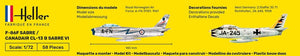 Heller 80277 F-86F SABRE / CANADAIR CL-13 B SABRE VI 1/72 – Bild 5