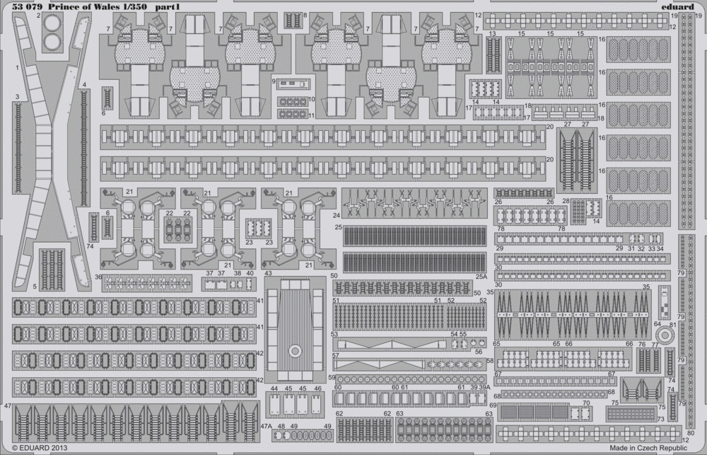 Eduard 53079 Prince of Wales 1/350 Tamiya