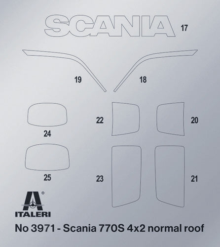 Italeri 3971 Scania S770 4x2 Normal Roof &amp;quot;Grey Cab&amp;quot; 1/24 – image 9