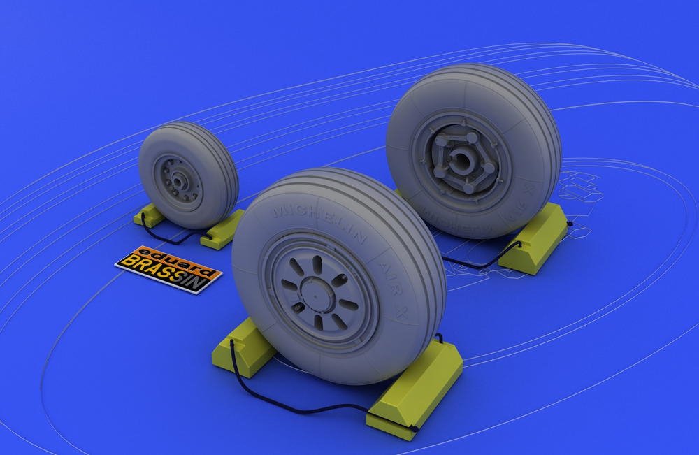 Eduard 648017 F-22A wheels 1/48 (Hasegawa) – imagen 2