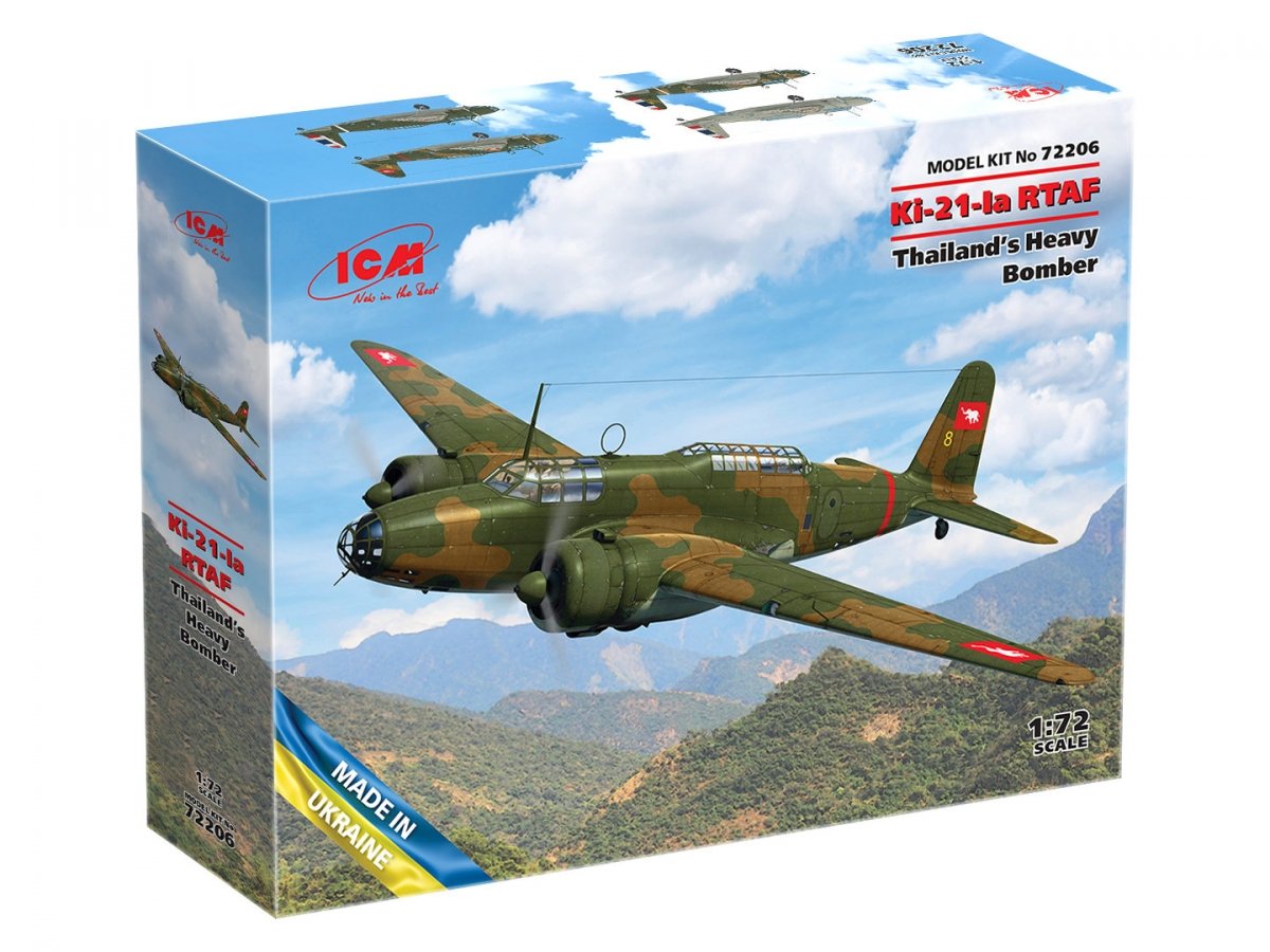 ICM 72206 Ki-21-Ia RTAF Thailand&amp;#39;s Heavy Bomber 1/72 – image 2