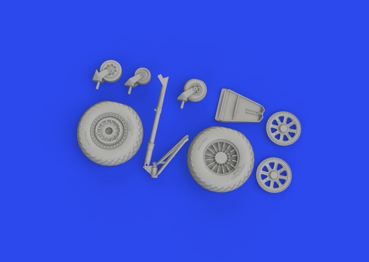 Eduard 648965 TBF/ TBM wheels w/ pattern ACADEMY 1/48 – immagine 5