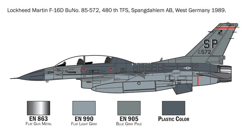 Italeri 72009 F-16 C/D Night Falcon - Kit complet pour maquettes à l&amp;#39;échelle 1/72 – image 5