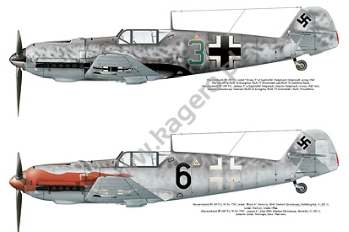 Kagero 7096 Messerschmitt Bf 109 T EN/PL – immagine 4