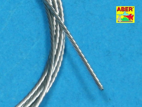 Aber TCS06 Stainless Steel Towing Cables 0,6mm, 1m long – Bild 3