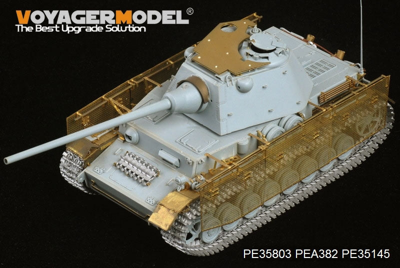 Voyager Model PE35803 WWII German Pz.Kpfw.IV Ausf.J (mit Panther F turret) For DRAGON 6824 1/35 – imagen 6