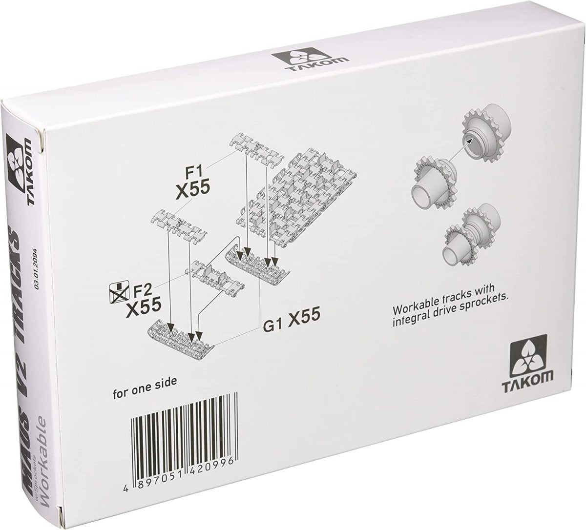 Takom 2094 Maus V2 Tracks with sprockets for Dragon kits 1/35 – Bild 3