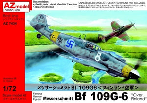 Maquette AZ7434 Messerschmitt Bf 109G-6 au-dessus de la Finlande (1/72)