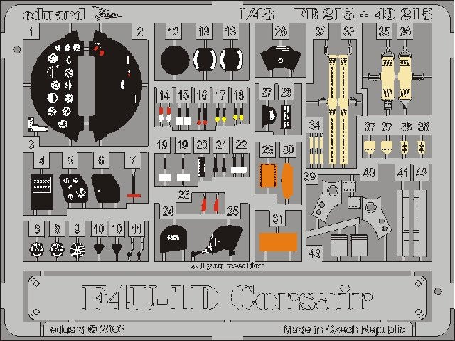 Eduard FE215 F4U-1D 1/48 Tamiya