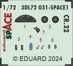 Eduard 3DL72031 CR.32 SPACE ITALERI 1/72 – zdjęcie 4