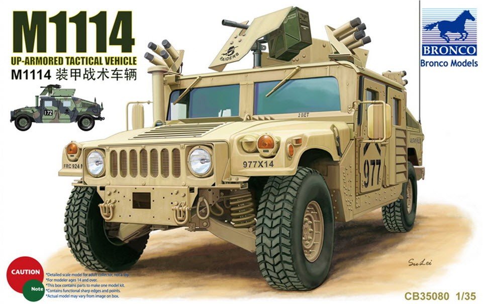 Bronco CB35080 M1114 Up-Armored Tactical Vehicle 1/35
