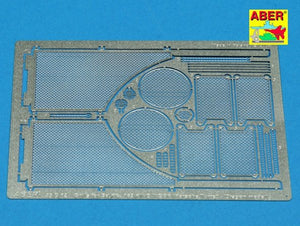 Aber 35G12 Grilles pour char allemand Sd.Kfz. 182 King Tiger (Tourelle Porsche) (1/35)