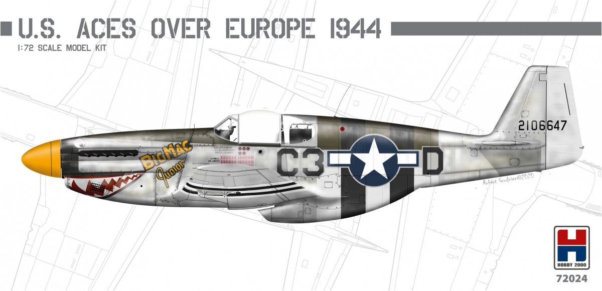 Hobby 2000 72024 P-51B Mustang As américains sur l'Europe 1/72