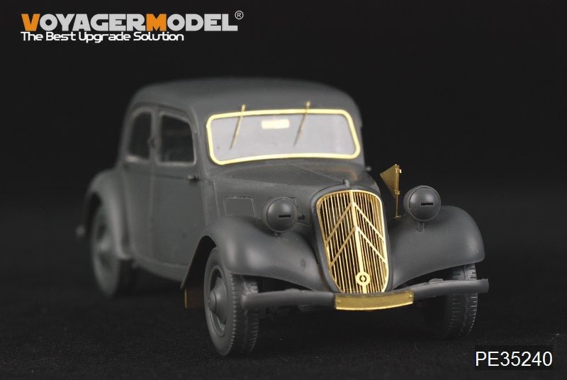 Voiture d&amp;#39;état-major Citroën Traction 11CV de la Seconde Guerre mondiale, modèle Voyager PE35240, pour Tamiya 35301, échelle 1/35