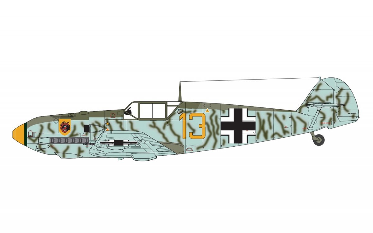 Airfix 01008A Messerschmitt Bf109E-4 1/72 – immagine 3