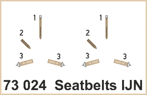 Eduard 73024 Seatbelts IJN SUPERFABRIC 1/72
