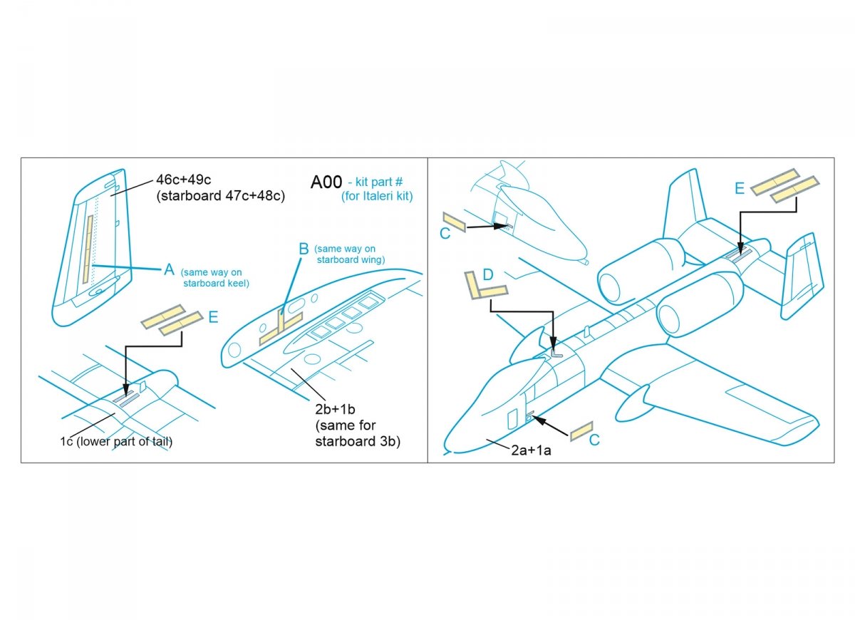 Quinta Studio QP48012 A-10 Formation (slime) lights (All kits) 1/48 – Bild 2