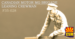 Copper State Models F35-028 Brigade de mitrailleuses motorisées canadienne, figurine de soldat penché, échelle 1/35