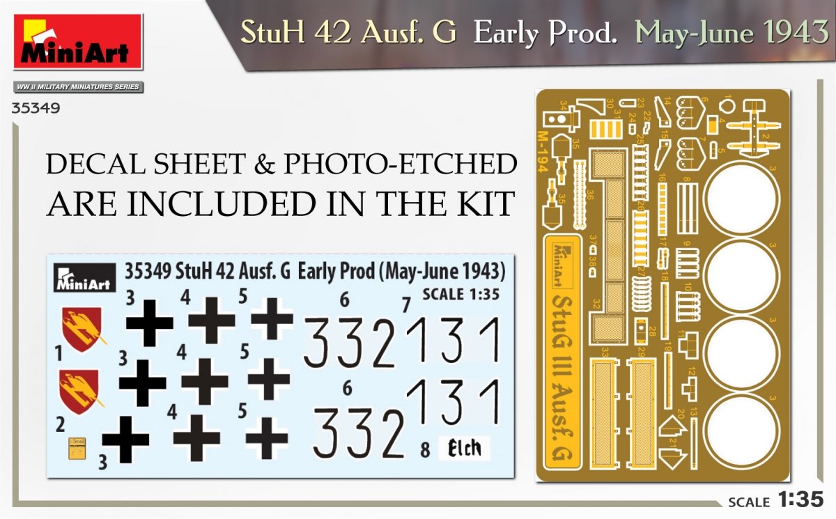 Mini Art 35349 StuH 42 Ausf. G Early Prod. May-June 1943 1/35 – Bild 2