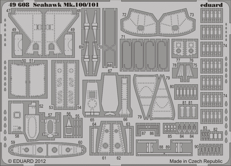 Eduard 49608 Seahawk Mk.100/101 S. A. 1/48 TRUMPETER – zdjęcie 2