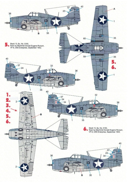 Techmod 48131 Grumman F4F-4 Wildcat 1/48 – image 6