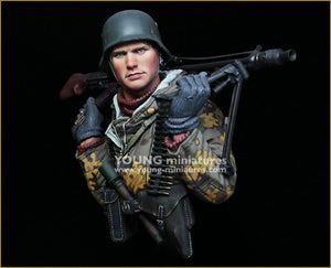 Young Miniatures YM1882 German Machine Gunner Eastern Front WWII 1/10 – immagine 2