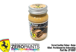 Peinture pour cuir beige Ferrari Zero Paints ZP-1007BEIGE 60 ml