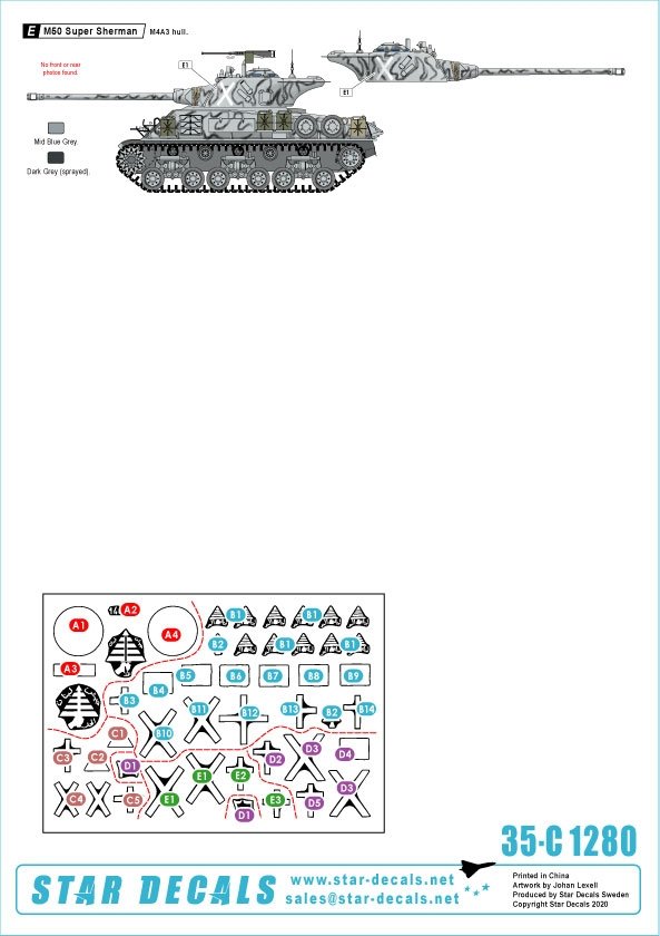 Star Decals 35-C1280 Lebanese Tanks &amp;amp; AFVs 10 1/35 – immagine 2