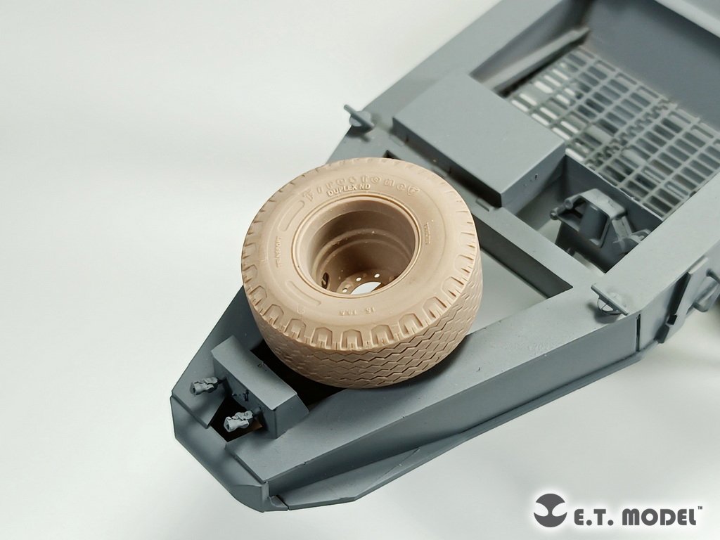 E.T. Model P35-119 US M747 Heavy Equipment Semi-Trailer Sagged wheels For Meng Kit 1/35 – Bild 5