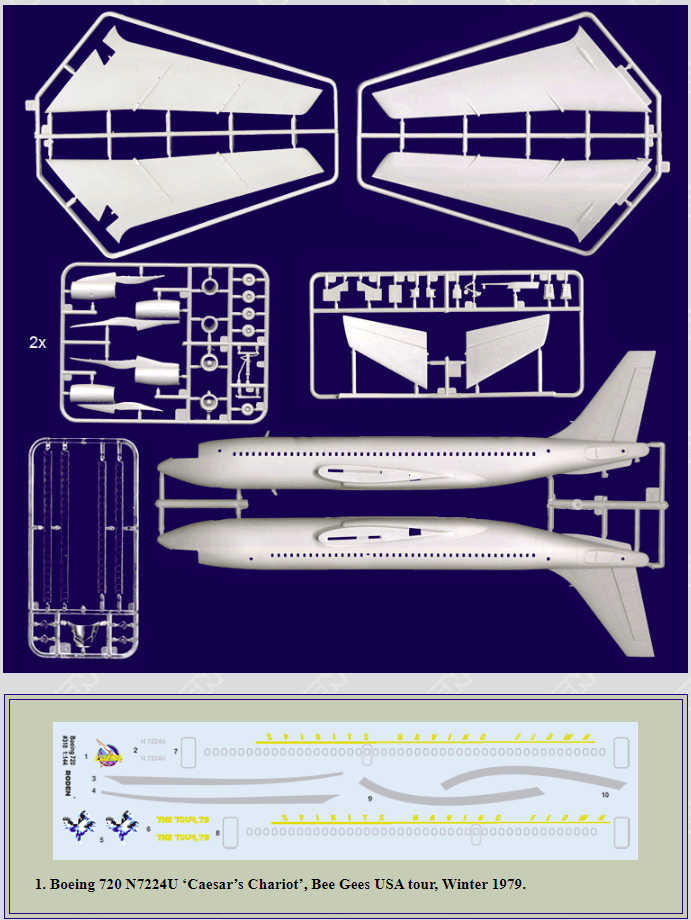Roden 318 Boeing 720 Caesars chariot 1/144 – image 2
