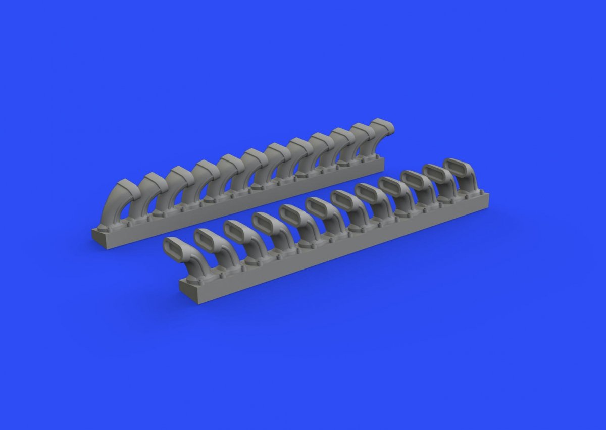 Eduard 648508 P-400 exhaust stacks 1/48 EDUARD