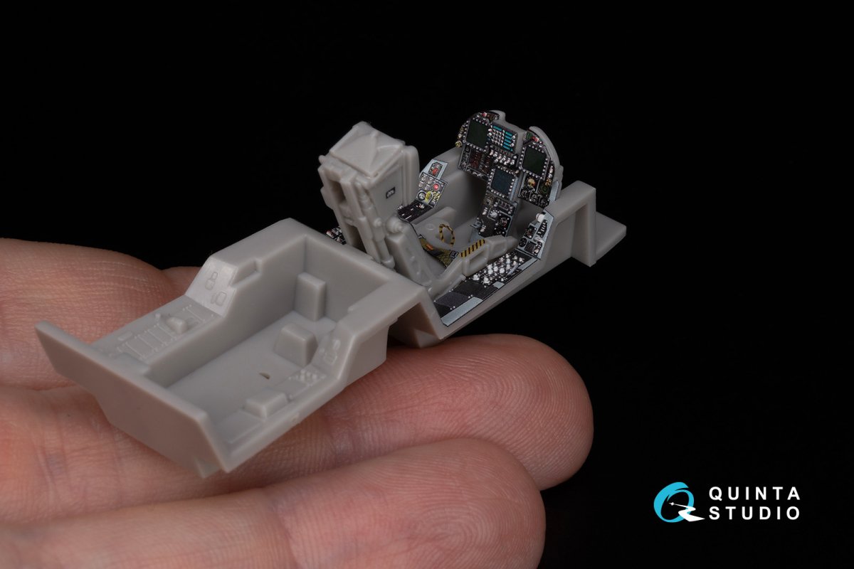 Quinta Studio QD48302 F/A-18C late 3D-Printed &amp;amp; coloured Interior on decal paper (Hasegawa) 1/48 – Bild 8