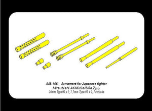 Aber A48 106 Armament for Japanese fighter Mitsubishi A6M5 Zero 1/48 – Bild 10