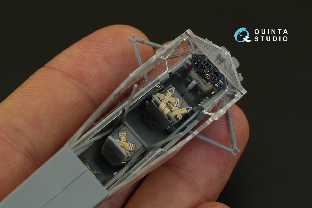 Quinta Studio QD48078 Fi-156 3D-Printed &amp;amp; coloured Interior on decal paper (for Tamiya kit) 1/48 – zdjęcie 5