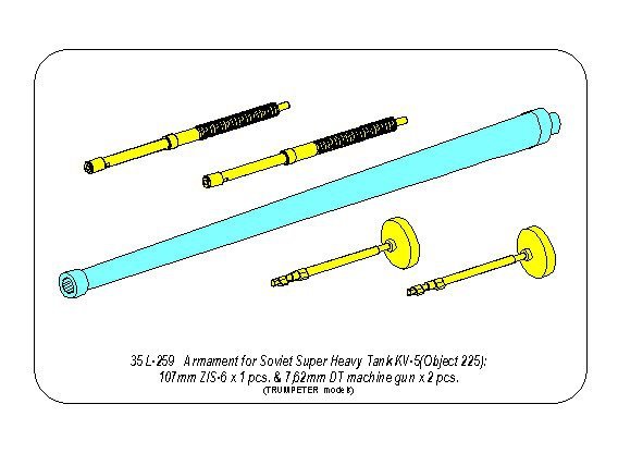 Aber 35L-259 Uzbrojenie do radzieckiego KW-5 1/35 – zdjęcie 10