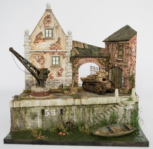 RT-Diorama 35308 Diorama Base: &amp;quot;Marne River Port&amp;quot; WWI 1/35 – immagine 8