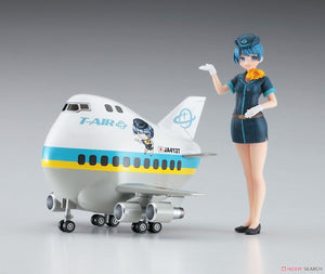 Hasegawa SP465 Egg Girls Collection 12 Sara Mayuki (CA) avec avion de ligne 1/20 – image 5
