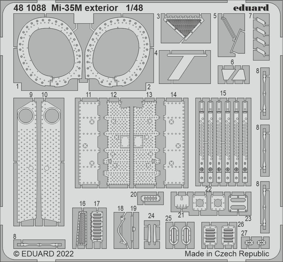 Eduard 481088 Mi-35M exterior ZVEZDA 1/48